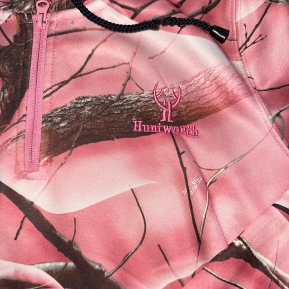 Huntworth Pink Camouflage Hoodie - Picture 2 of 5